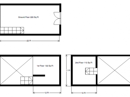 E10 Leyton, Norlington Road  Artists studio space to rent with open area and mezzanine in London, E10 – 420 sq ft  Available Now  £150 Pw