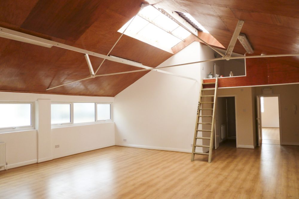 700 sq ft first floor live work style warehouse conversion in SE23