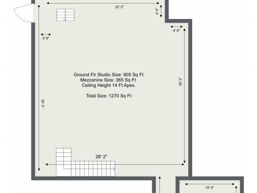 E3 Autumn Street Photography Studio – Ground Floor – Floor Plan