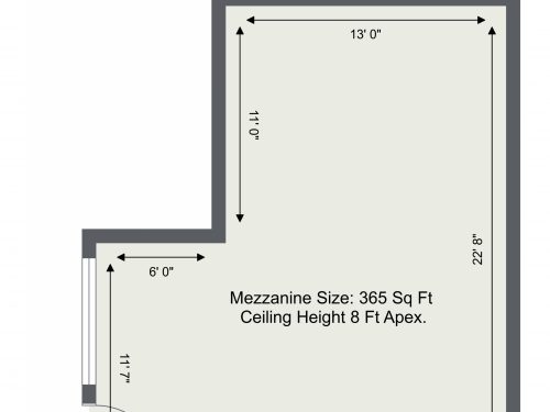 E3 Autumn Street Photography Studio – Mezzanine Floor – Floor Plan