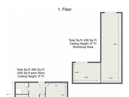 E15 Evesham Rd – 1. Floor – Floor Plan