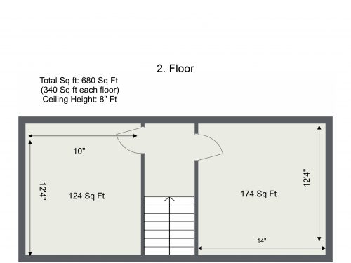 E15 Evesham Rd – 2. Floor – Floor Plan