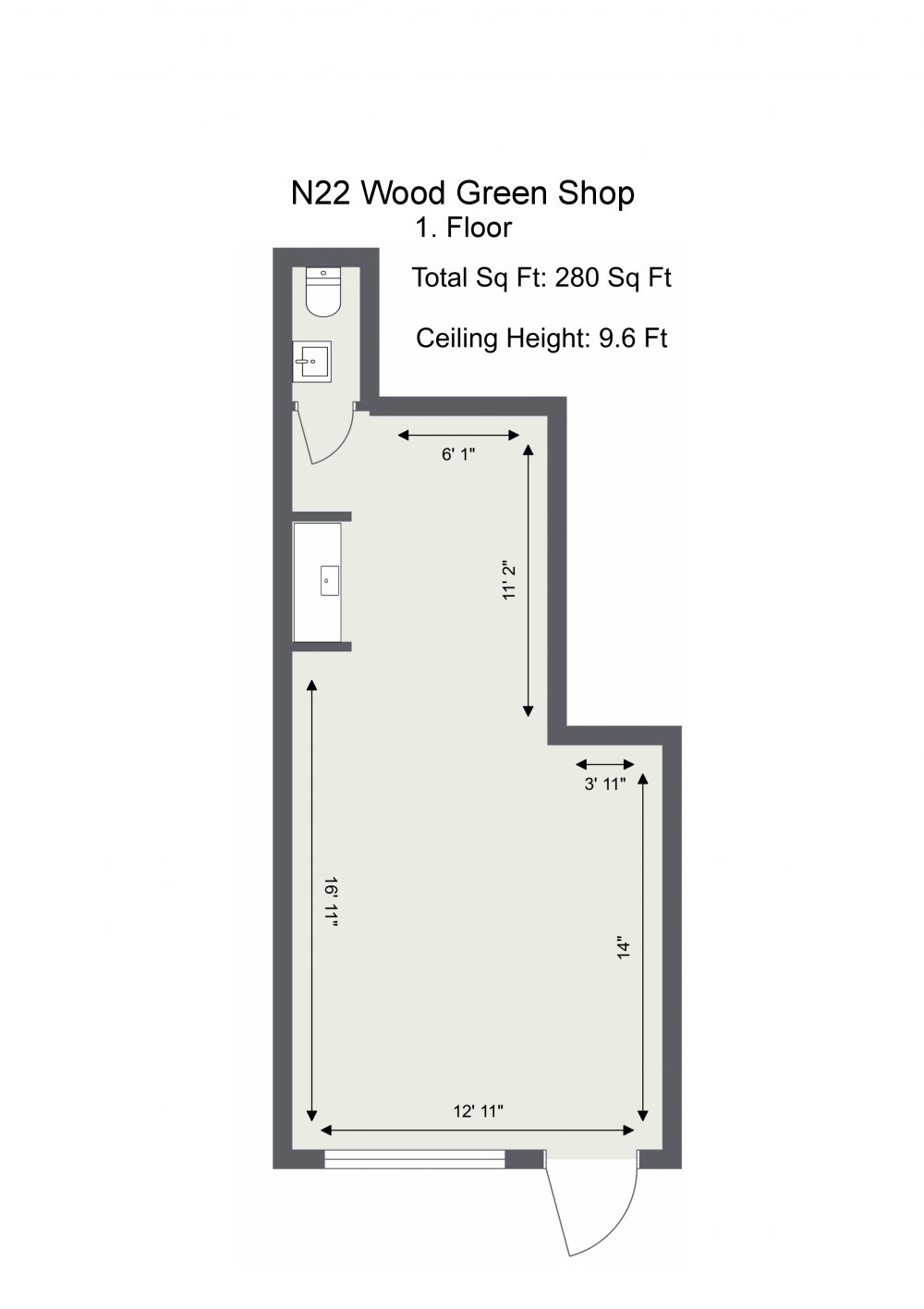N22 Wood Green Shop – Floor Plan