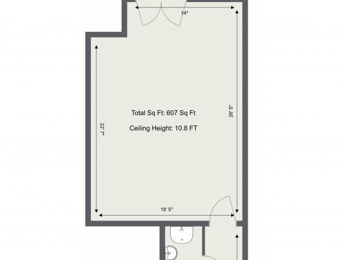 E9 Hackney Belsham Street Studio 2 – Floor Plan