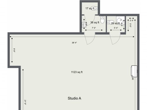 E9 Hackney, Belsham Street – Studio A – Floor Plan