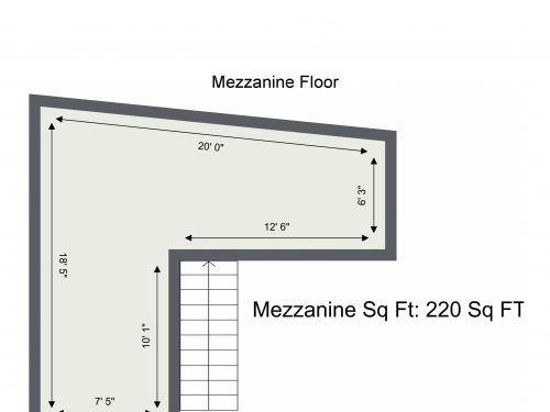 E9 Homerton Mackintosh Lane – Mezzanine Floor – Floor Plan