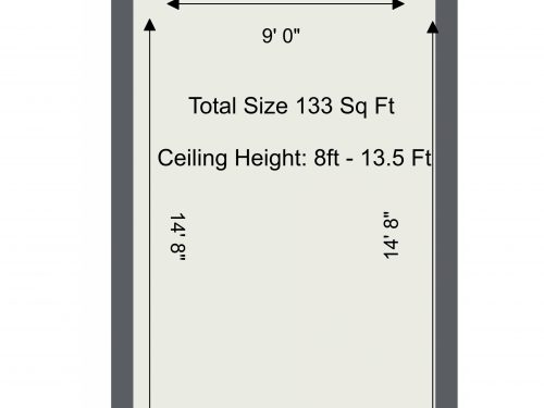 N16 Newington Green Studio S – Floor Plan