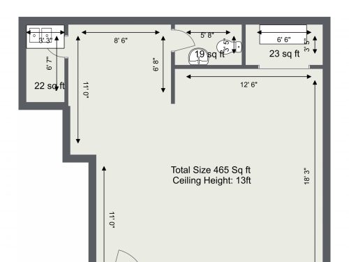 N4 Manor House Florentia Yianni Cottage – Floor Plan