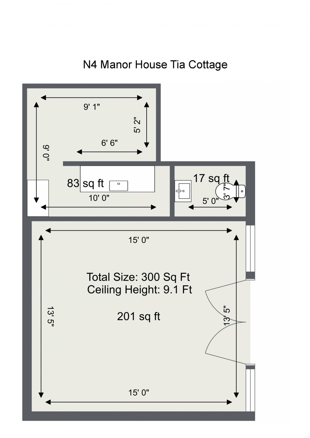 N4 Manor House Tia Cottage – N4 Manor House Tia Cottage – Floor Plan