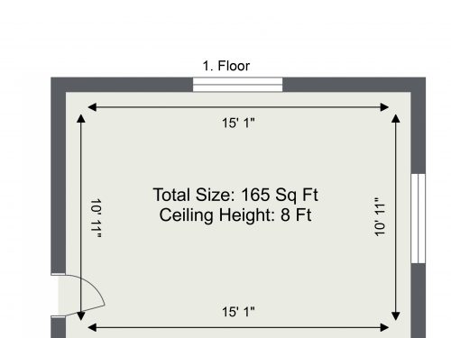N15 Markfield Road 1st Flr Studio 1 – Floor Plan