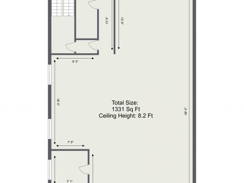 SE11 Kennington Powercroft Road Ground Floor 1331 Sq Ft – Floor Plan