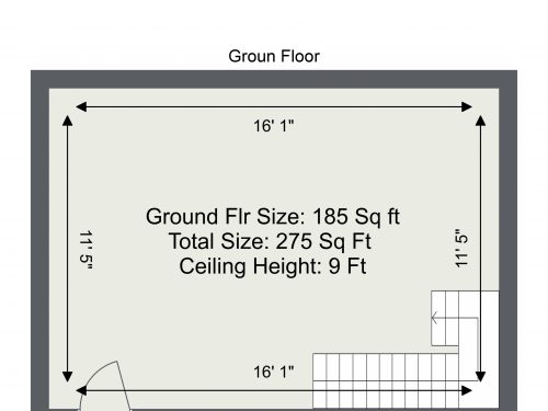 E9 Homerton Unit G1B – Groun Floor – Floor Plan