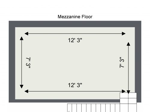 E9 Homerton Unit G1B – Mezzanine Floor – Floor Plan