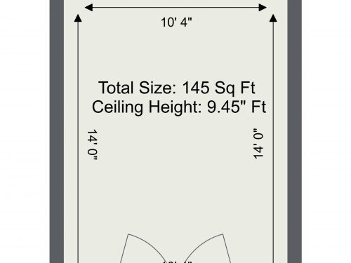 E10 Leyton Main Yard Studio Unit A02 – Floor Plan