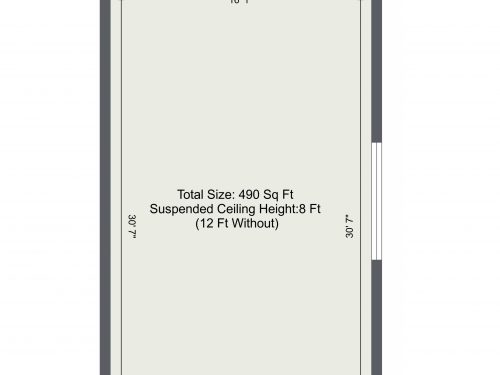 E18 South Woodford 490 sq ft – Floor Plan