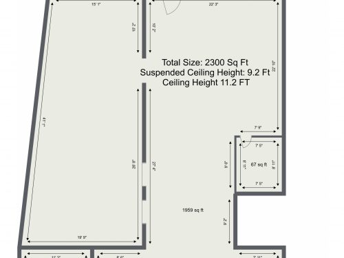 SW18 Wandsworth Road Bank Shop – Floor Plan