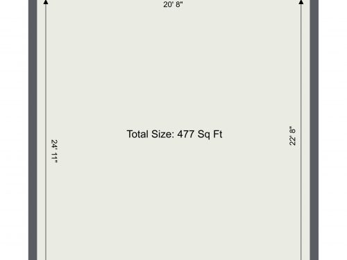 E3 Autumn Street – New 1st Flr Studio – Floor Plan