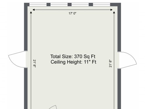 Floorplan letterhead – E9 Hackney Wick Queens Yard Studio 3 – 1. Floor – 2D Floor Plan