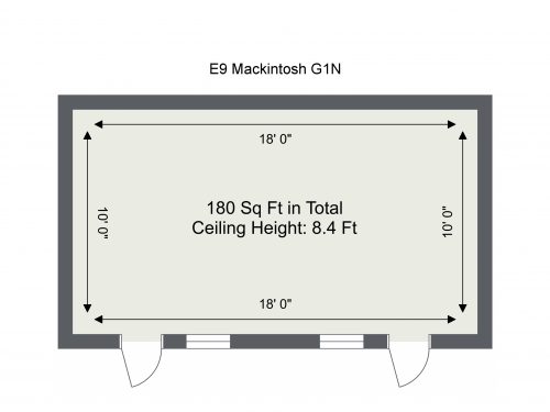 Floorplan letterhead – E9 Mackintosh G1N – 1. Floor – 2D Floor Plan