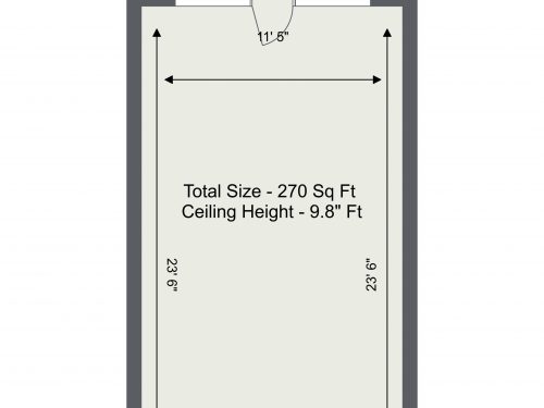 Floorplan letterhead – N4 Eade Road Studios Unit 14 – 1. Floor – 2D Floor Plan