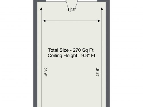 Floorplan letterhead – N4 Eade Road Studios Unit 14 – 1. Floor – 2D Floor Plan